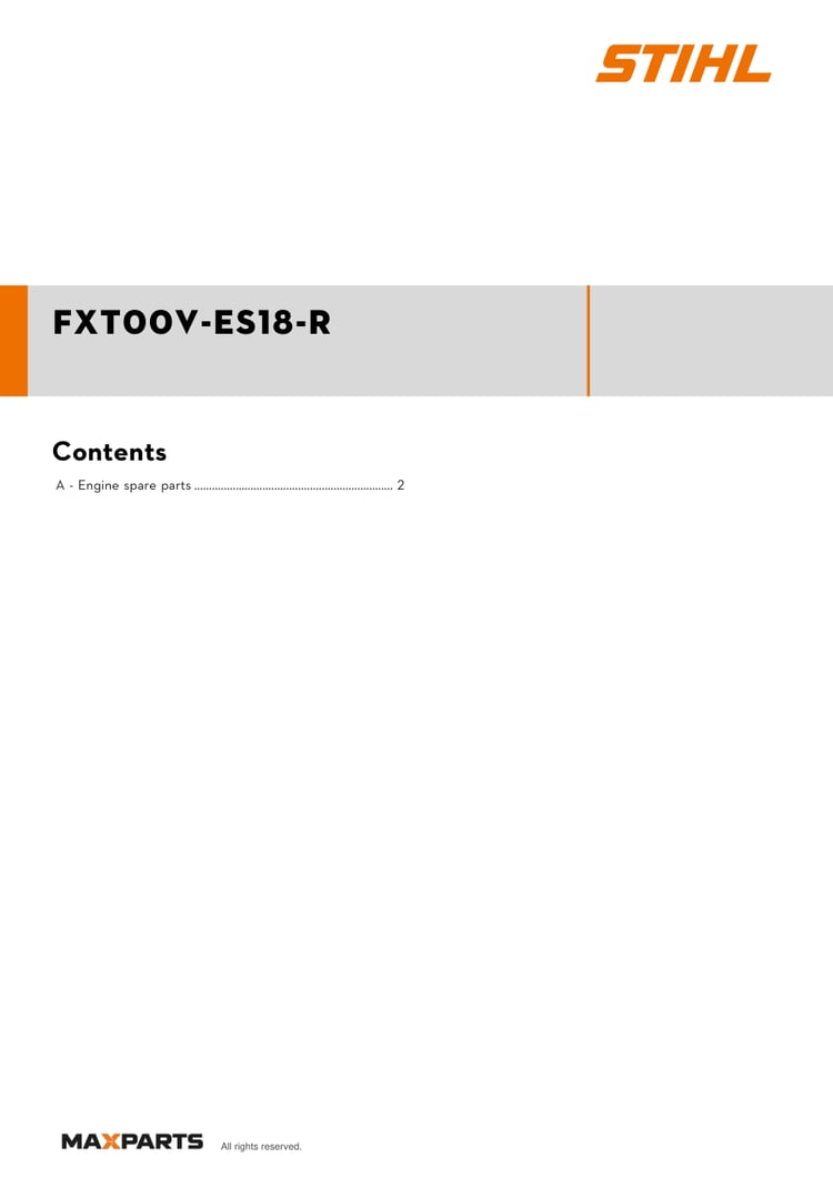 Cover of the Kawasaki FXT00V-ES18-R illustrated parts catalogue PDF, showing the model name and contents.