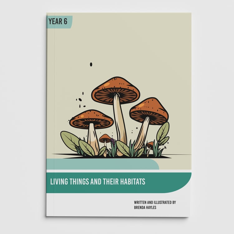 Living Things and Their Habitats Year 6 Booklet | KS2 Science Knowledge Book: Classification, Carl Linnaeus, Microorganisms: cover