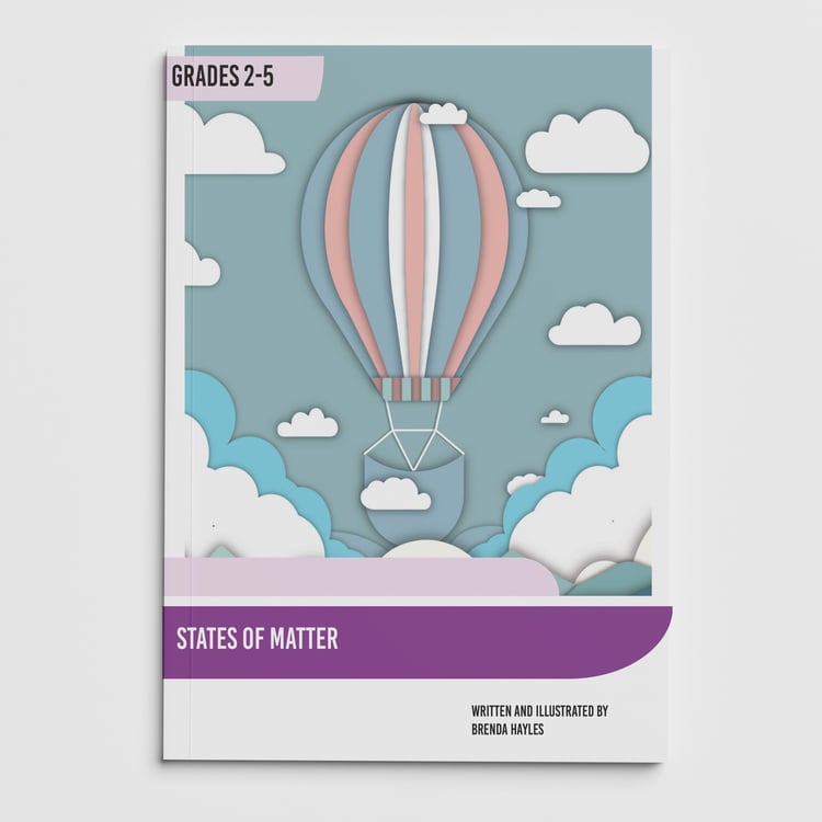 States of Matter Booklet | Grades 2-5 | NGSS Aligned | Melting, Freezing, Evaporating: cover