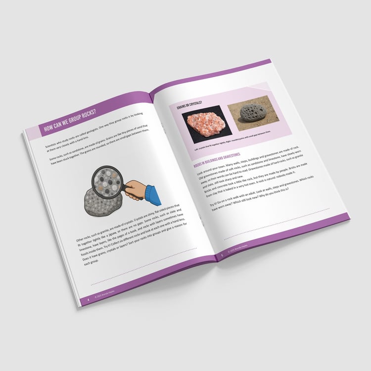Rocks Science Booklet | Grades 3-5 | NGSS Aligned | Rocks, Fossils and Soil: preview page 2 of 4