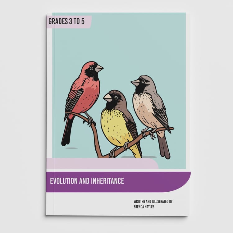 Evolution and Inheritance Booklet | Grades 3-5 | NGSS Aligned | Adaptation and Fossils: cover