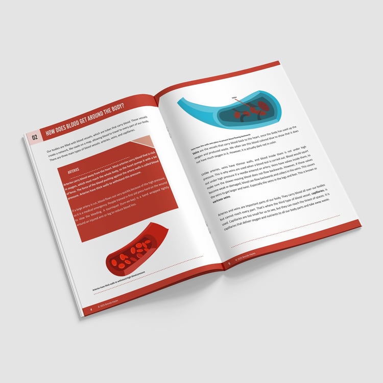 Animals Including Humans Science Booklet | Grades 5-7 | Heart, Blood and Health: preview page 2 of 4