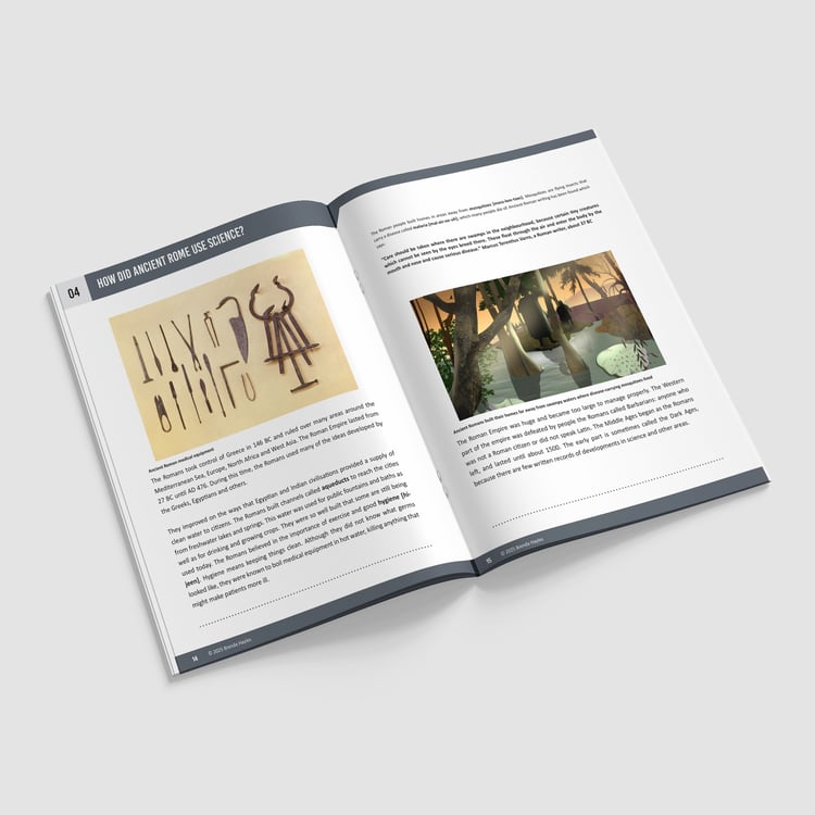 History of Science Booklet | Grades 3-6 | From Egypt to Galileo: preview page 2 of 4