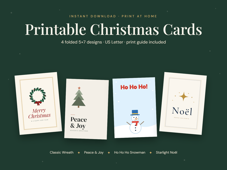 Printable Christmas Cards printable