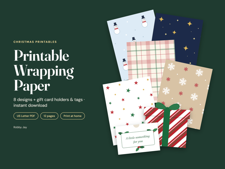 Printable Wrapping Paper printable