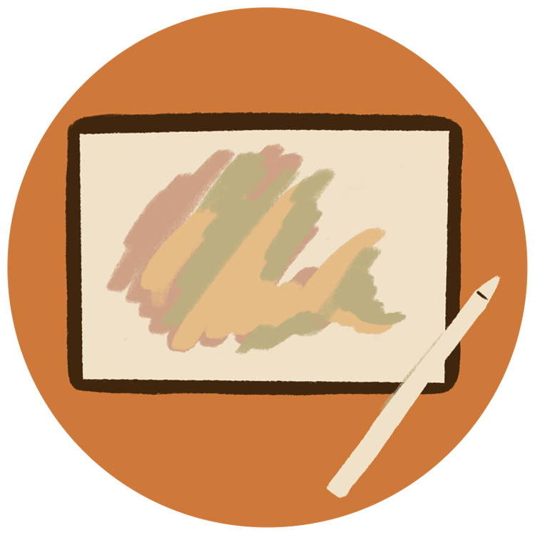 Drawing tablet and digital drawing