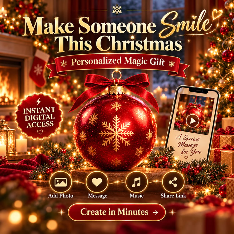 Personalized digital Christmas gift