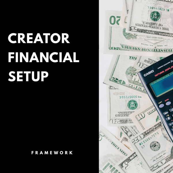 The Creator Financial SetUp Framework by Notion Elevation CoverPage.