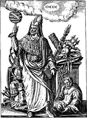 Depiction of Hermes Trismegistus from the Hellenistic period that combines the symbolism of the Greek god Hermes and the Egyptian god Thoth within the context of the period.