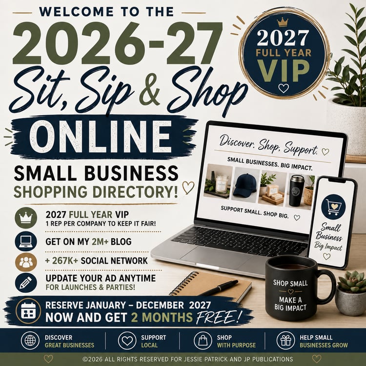 Sit, Sip & Shop  12-Month Featured Business Listing  A Full Year of Online Directory Visibility  $192  Regular Price $240  Save $48 · 20% Off  Additional Online Exposure Opportunities May Be Available  Where businesses get discovered and shoppers find som