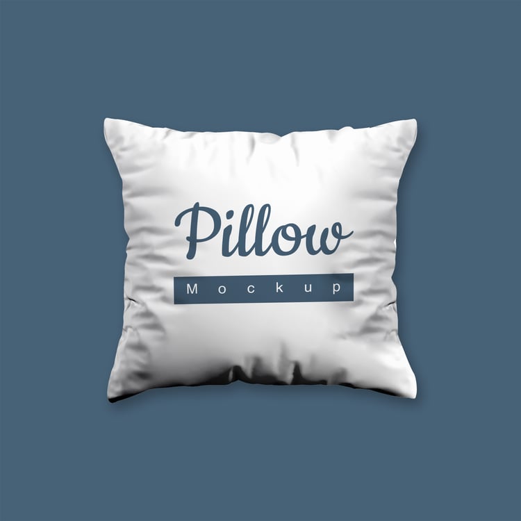 Square pillow mockup from graphicsregion