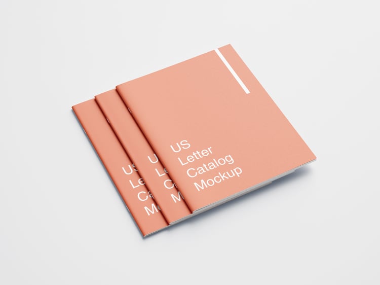 Us letter cover book or magazine mockup from graphicsregion