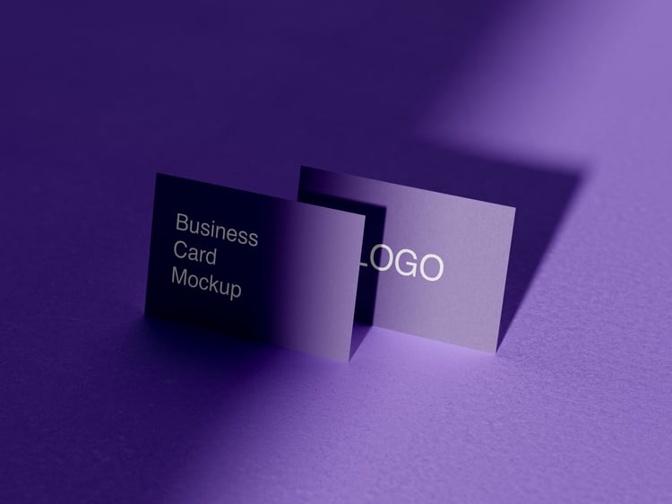 Two business cards mockup from graphicsregion