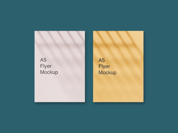 Two a5 flyer mockup from graphicsregion
