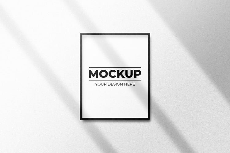 Poster frame mockup from graphicsregion