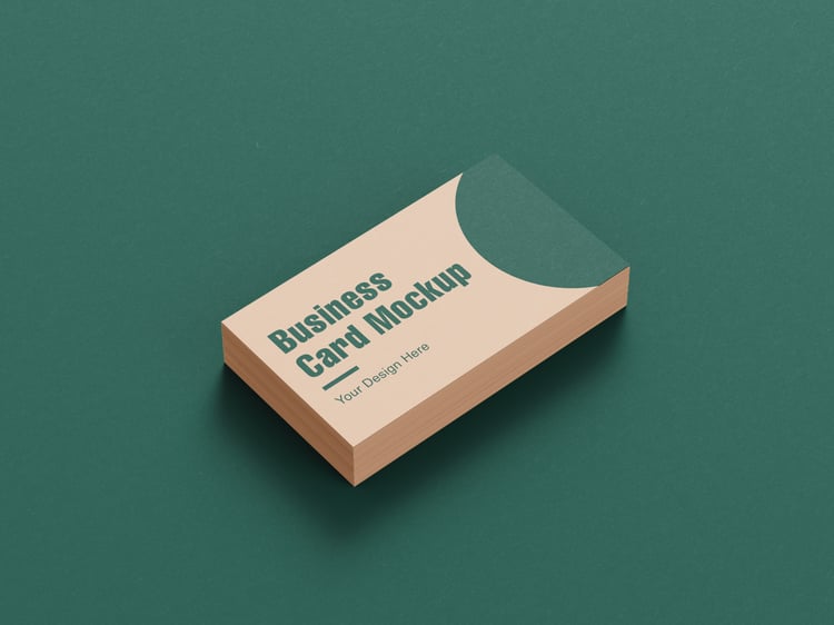 Elegant business card mockup