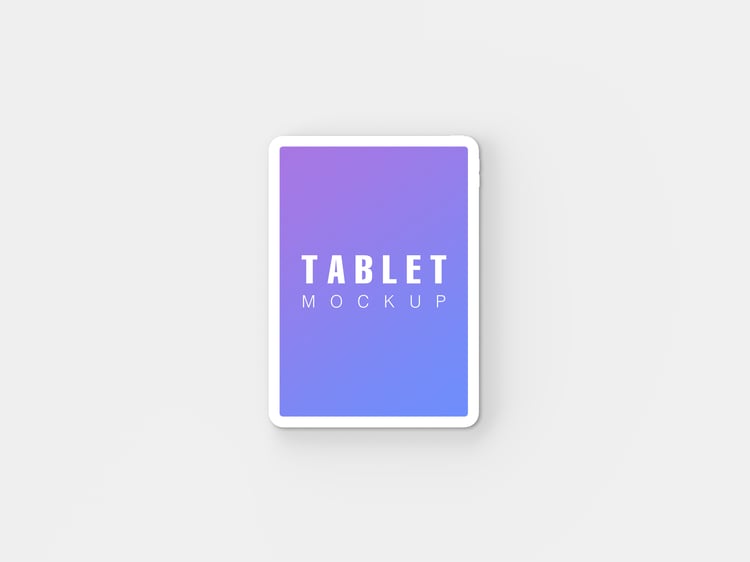 Tablet mockup design