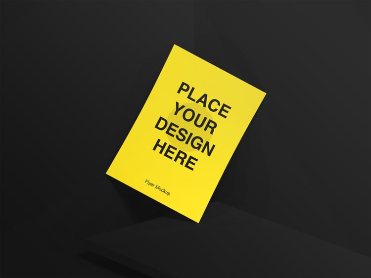 Creative flyer mockup