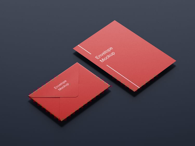 Envelope and letterhead mockup design