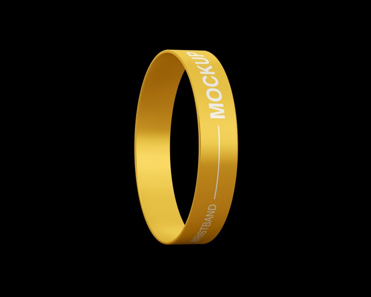 Wristband or bracelet mockup