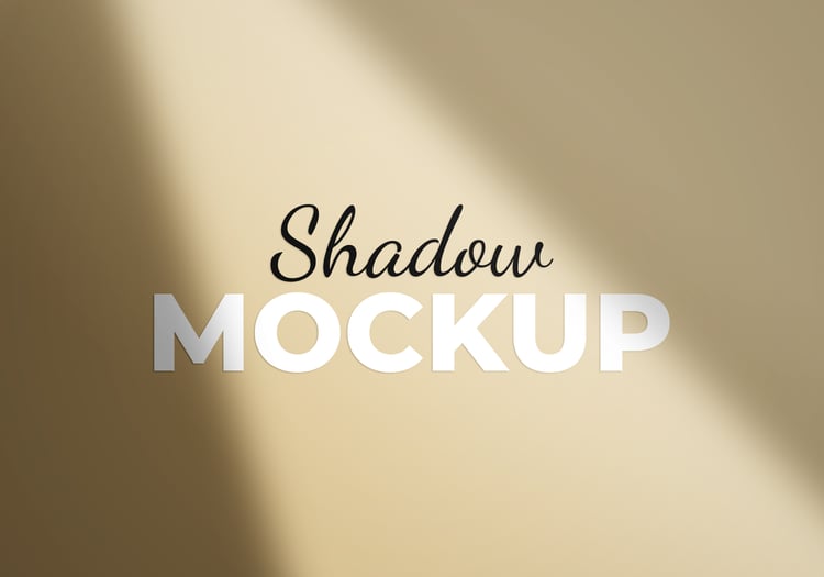 Shadow overlay effect mockup