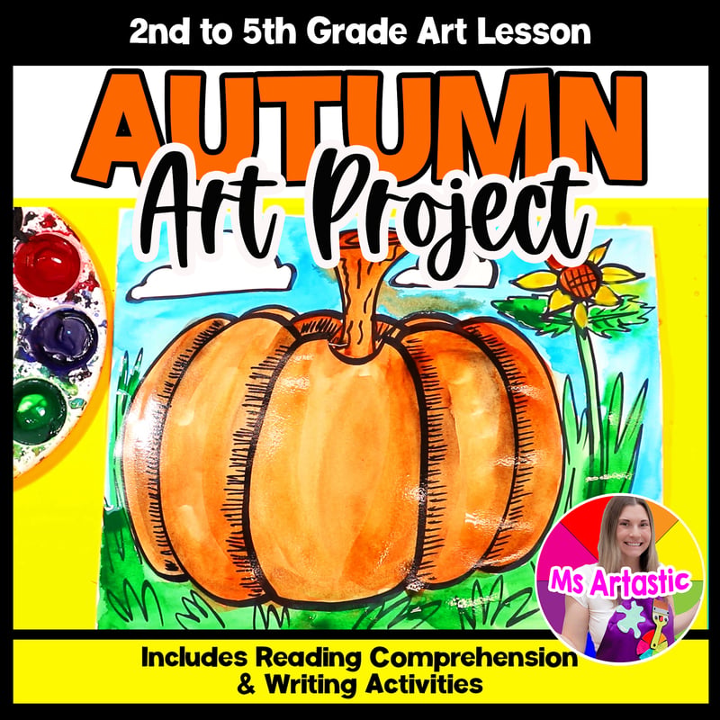 Autumn Pumpkin Art Lesson Fall Pumpkin Art Project Activity Reading Writing Art