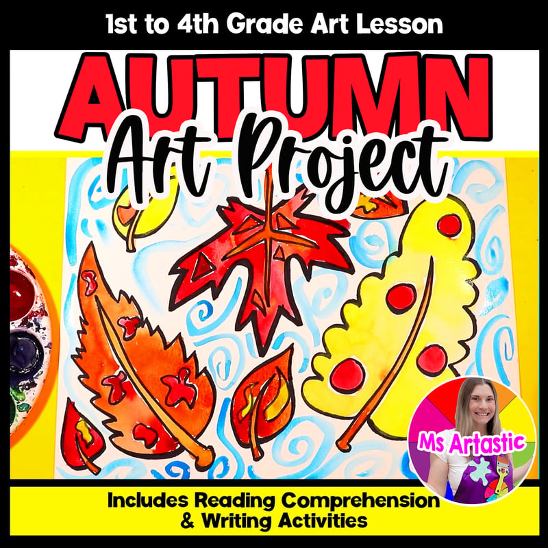 Autumn Falling Leaves Art Lesson Fall Leaf Art Project Activity Reading Writing