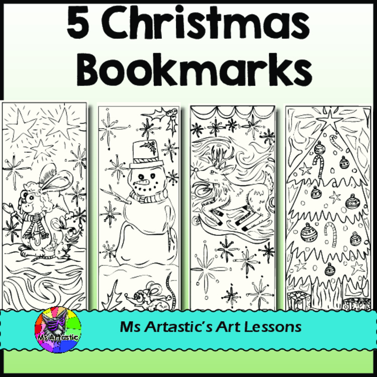 Christmas Coloring Bookmarks Christmas Activities Christmas Activity December