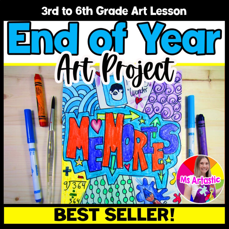 End Of Year Graffiti Memories Art Project Elementary Graffiti Memory Art Lesson