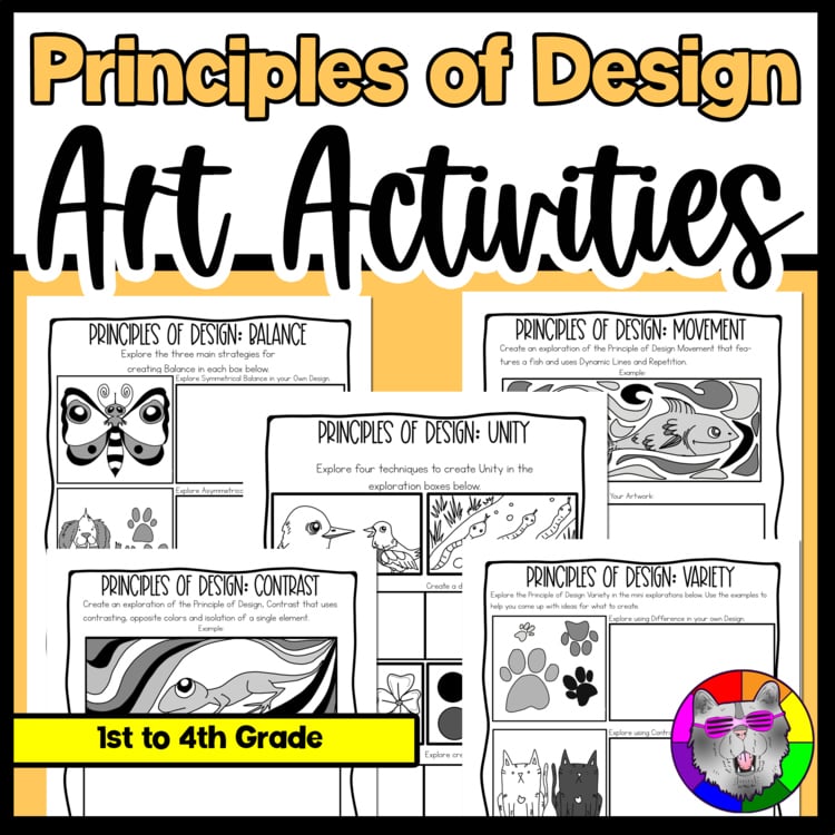 Primary Principless of Design Workbook Art Lesson Art Activities Worksheets