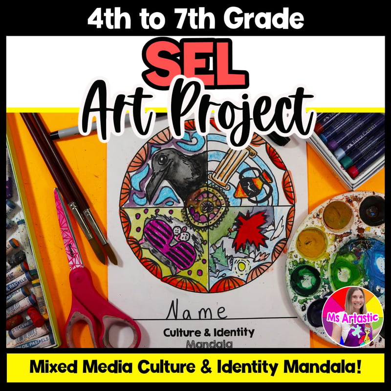 SEL Art Lesson Culture and Identity Art Project Social Emotional Learning Art