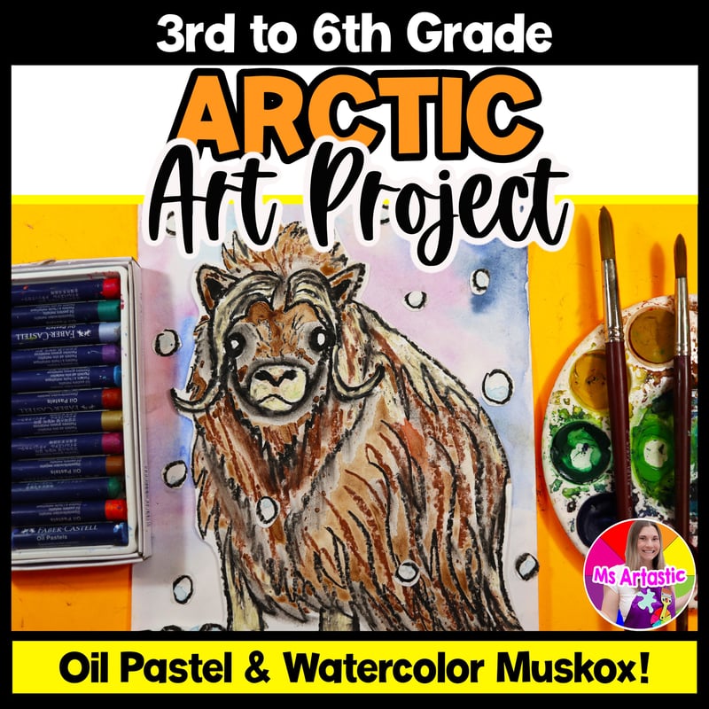 Winter Art Arctic Animal Art Project Muskox Art Lesson Canadian Animals