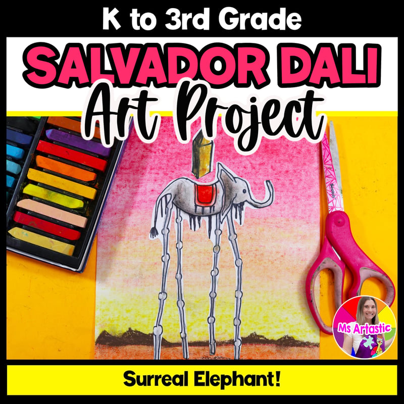 Salvador Dali Elephant Art Project Surrealism Art Lesson Primary Art Activity