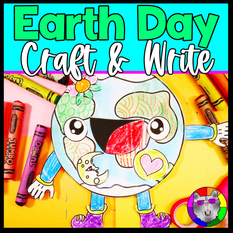 Earth Day Craft and Writing Prompt Worksheets Art Lesson Bulletin Board Activity