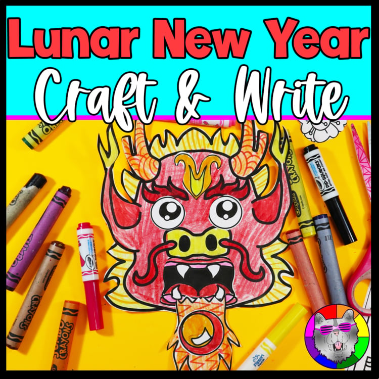 Lunar New Year Craft Chinese New Year Dragon Craft Writing Prompt Worksheets Art