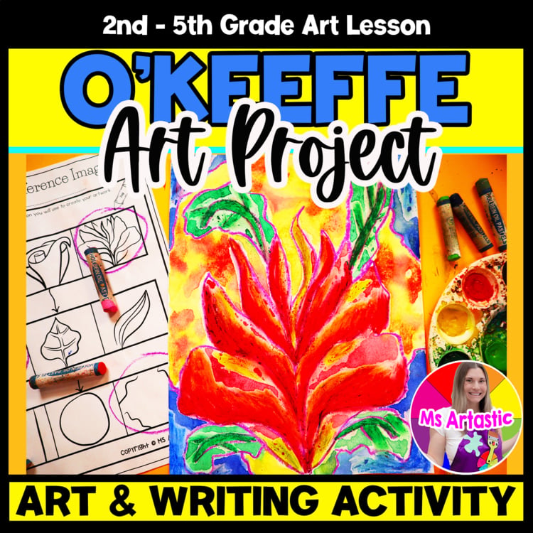 Georgia O Keeffe Art Project Art And Write Art Lesson Artist Study Art Activity