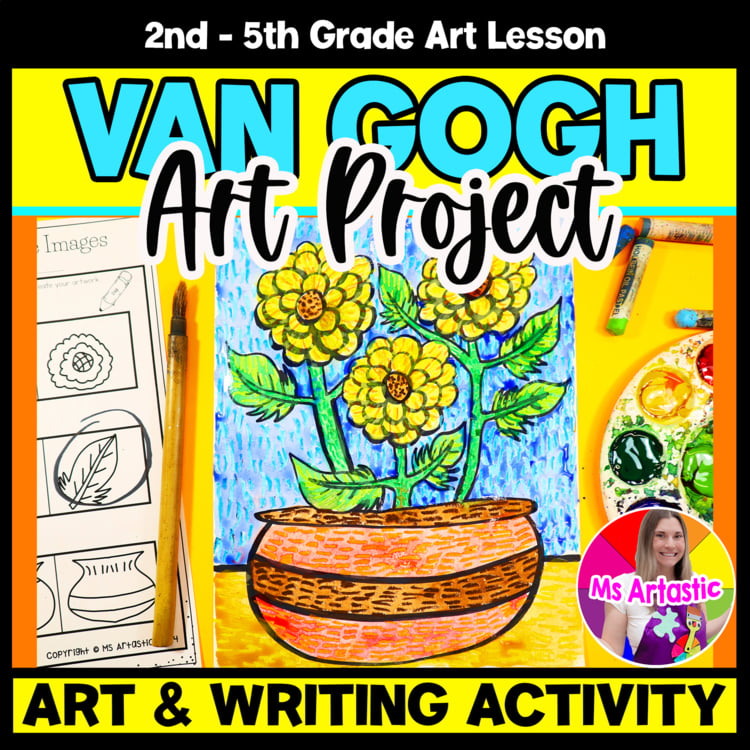 Van Gogh Sunflowers Art Project Art And Write Artist Study Writing Activity