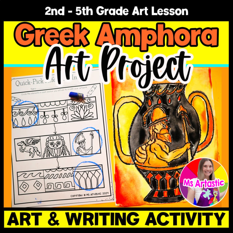 Greek Amphora Art Project Art And Write Ancient Greece Lesson Art History Art