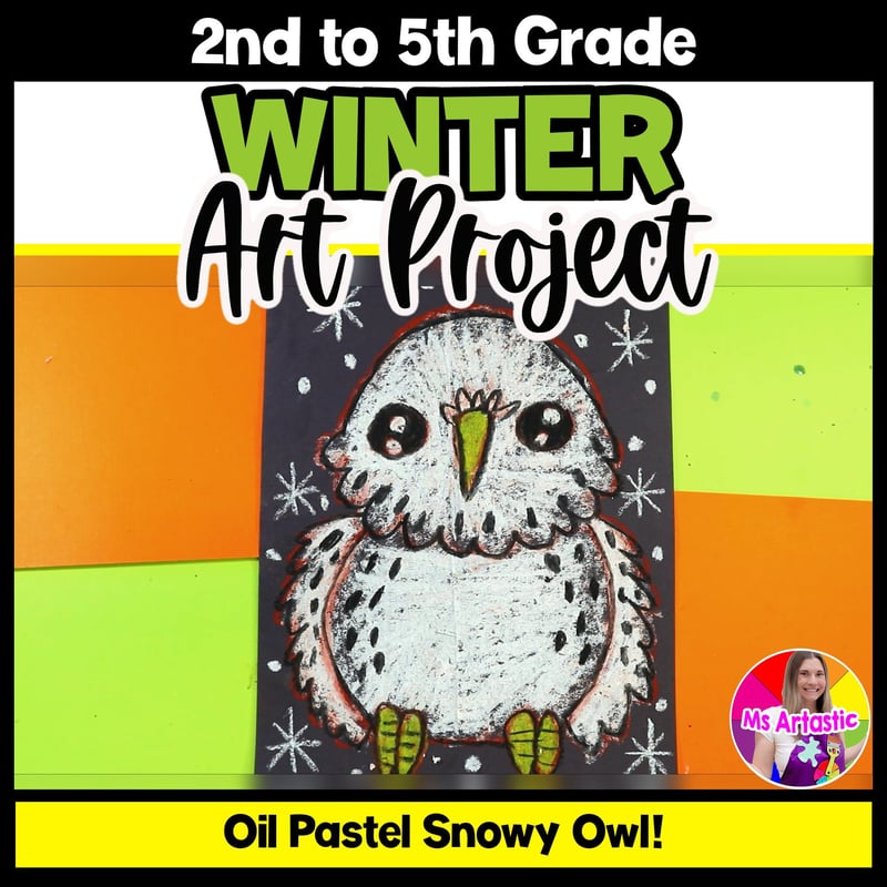 Winter Art Project Activity Snowy Owl Art Writing Prompts Reading Comprehension