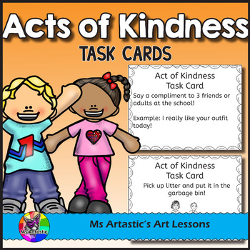 Acts of Kindness Task Cards and Activities for Primary & Elementary