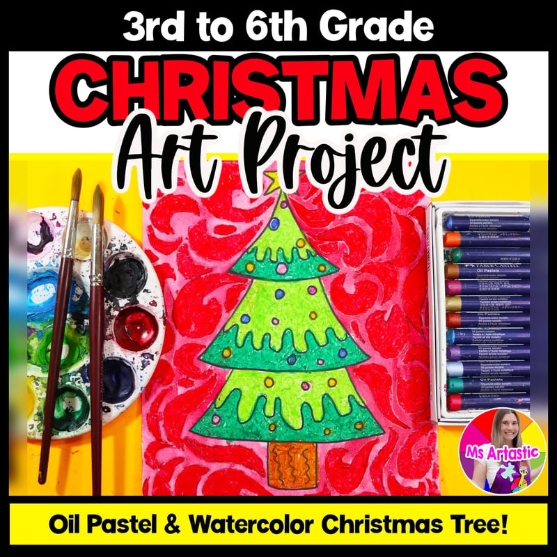 Christmas Art Lesson Christmas Tree Art Project Christmas Tree Art Activity