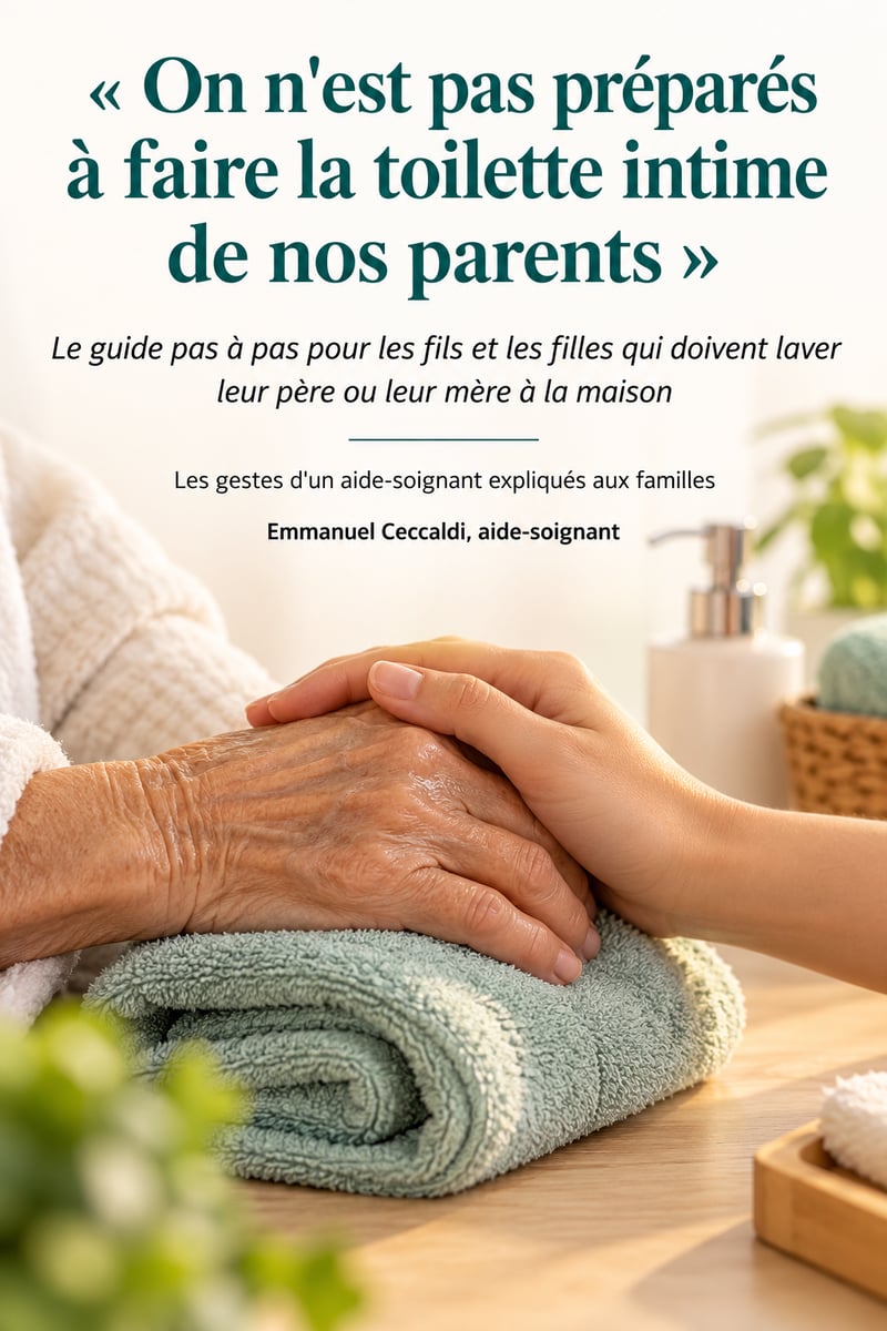 Couverture du guide On n'est pas préparés à faire la toilette intime de nos parents