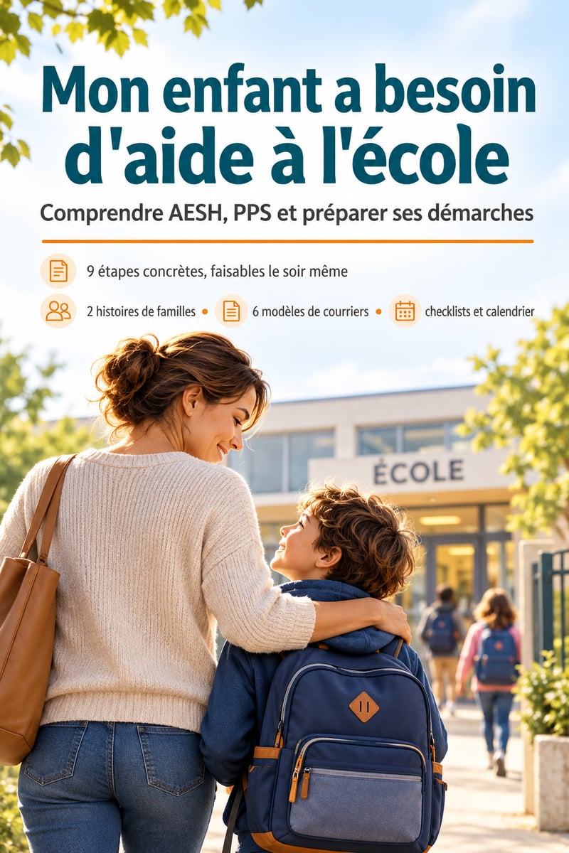 Couverture du guide Mon enfant a besoin d'aide à l'école
