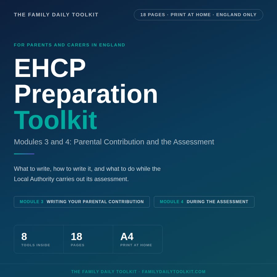 EHCP Preparation Toolkit Modules 3 and 4 preview