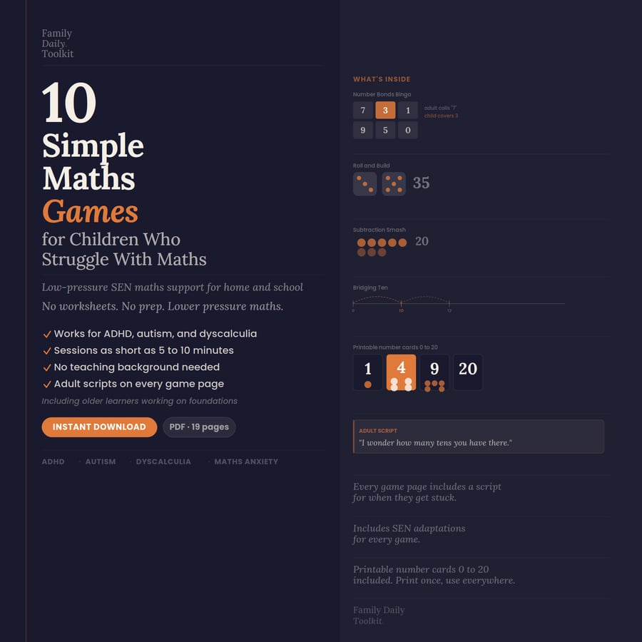 10 Simple Maths Games for SEN Learners product preview