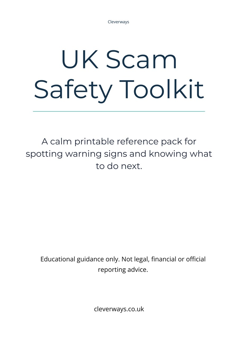 UK Scam Safety Toolkit cover preview