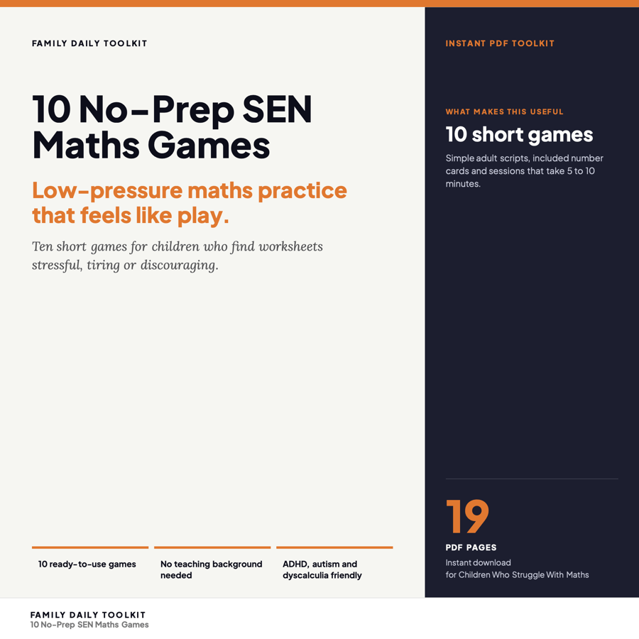 10 No-Prep SEN Maths Games product preview