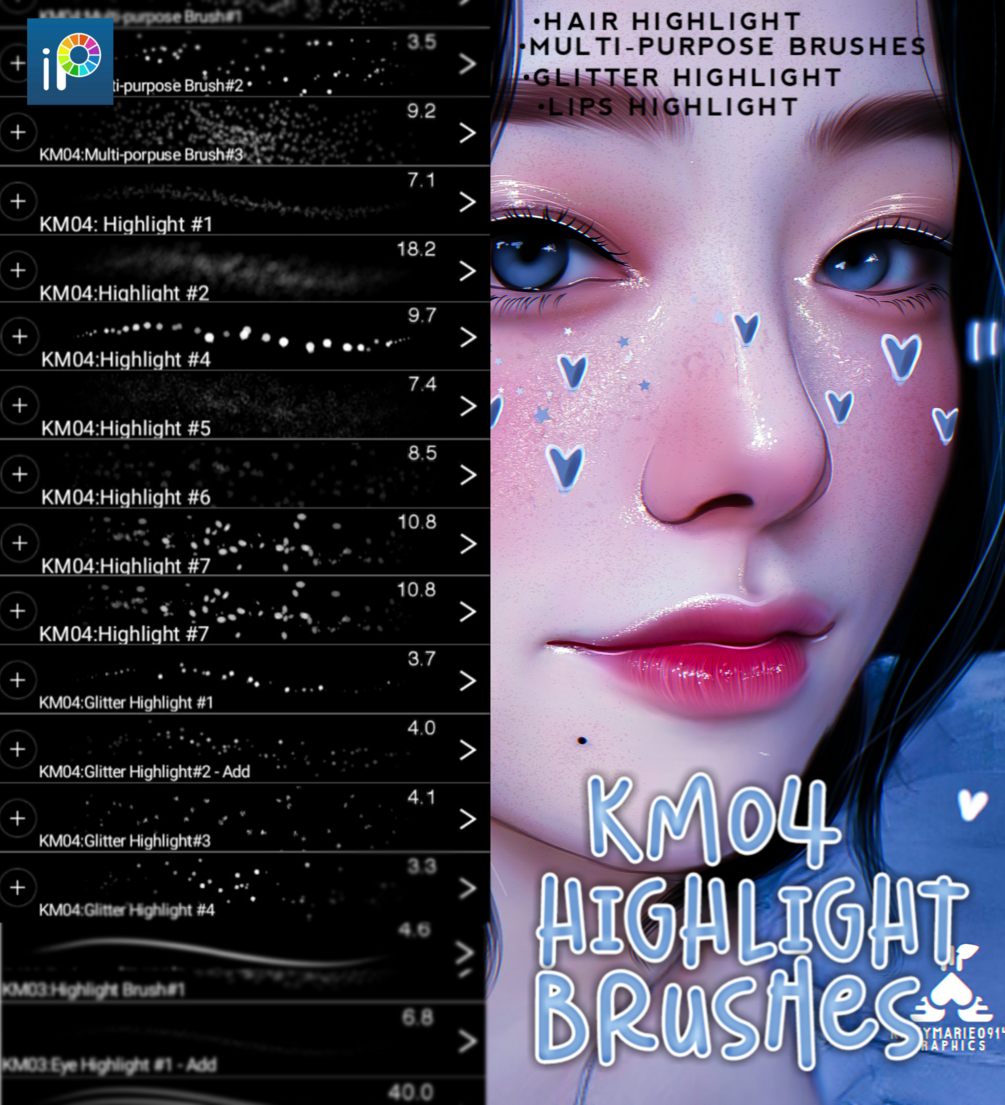 KM04 Highlight Mini Brush Set - Payhip