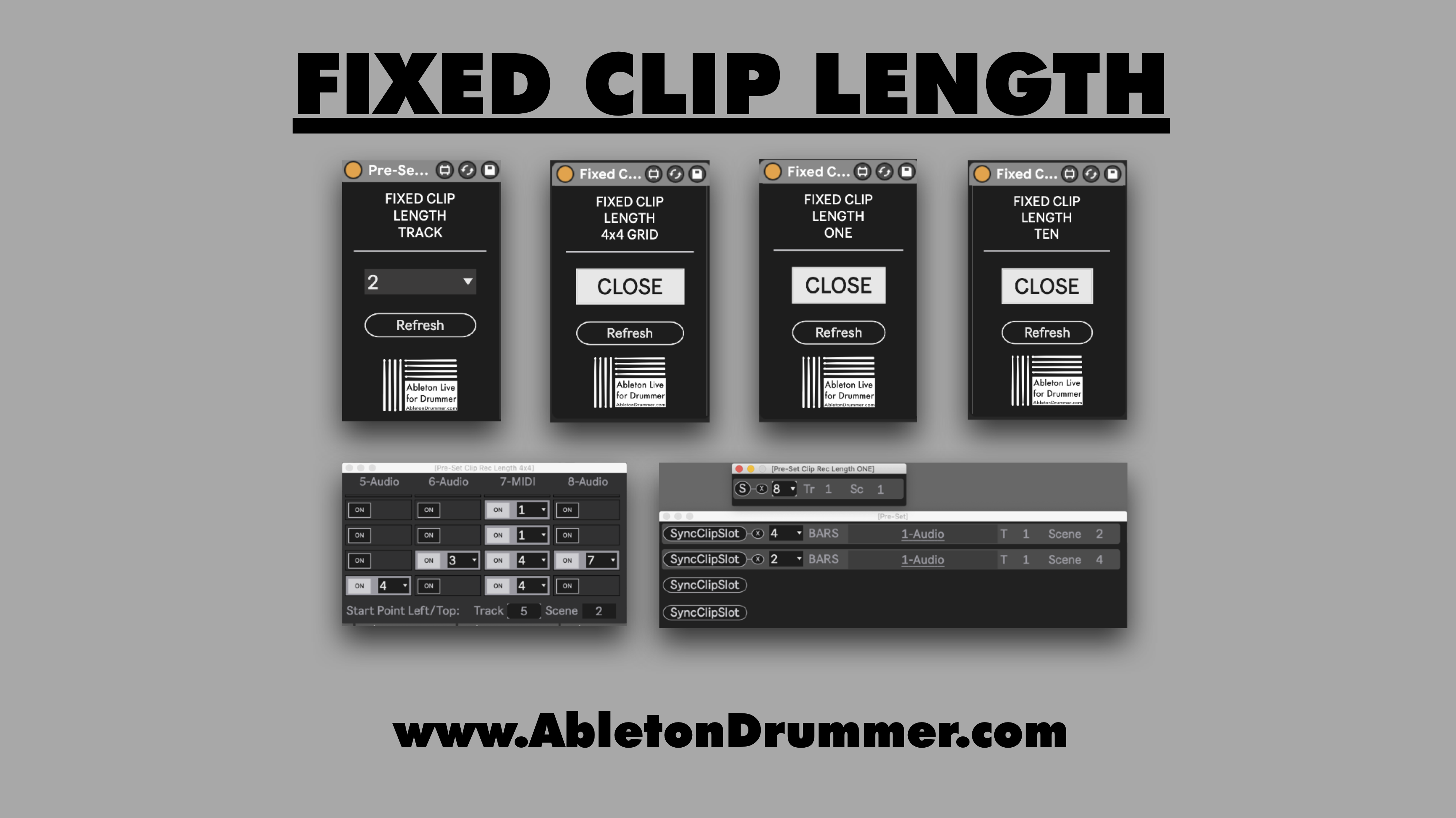 Fixed Clip Length for Ableton Live - 4 Max for Live devices - Payhip