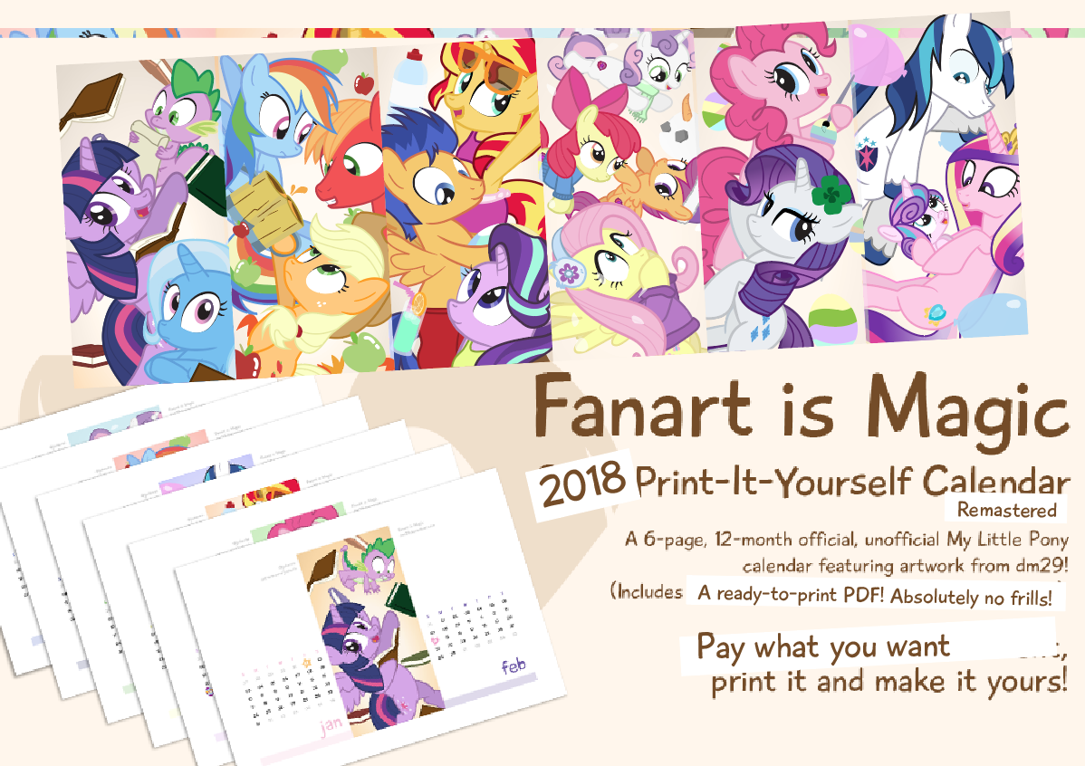 fanart-is-magic-2018-print-it-yourself-calendar-2016-remastered-payhip